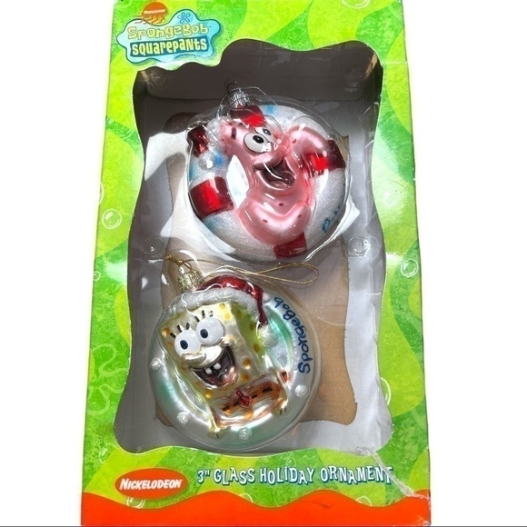 kurt S Adler SpongeBob SquarePants glass ornaments, 2004, Nickelodeon - Picture 2 of 9
